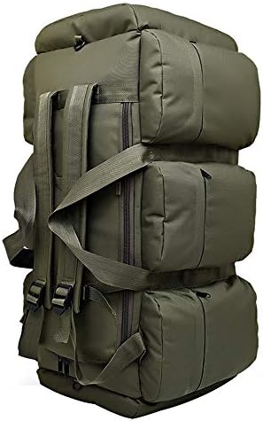 Bag Outdoor Travel Camping Hiking, Nylon Waterproof Lightweight Large Capacity 90L Rucksack Male and Female Tactical Backpack Camouflage Backpack, Suitable for Rock Climbing/Fishing/Hiking
