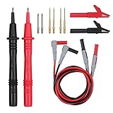 Proster 12 in 1 Multimeter Probe Test Lead Kit with Alligator Clips Replaceable Automotive Multimeter Leads Clamp Meter Leads Electronic Multimeter Test Leads
