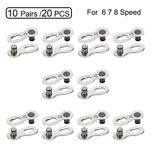 image for Oumers 10 Pairs Bicycle Missing Link for 6-7-8 Speed Chain, Profession