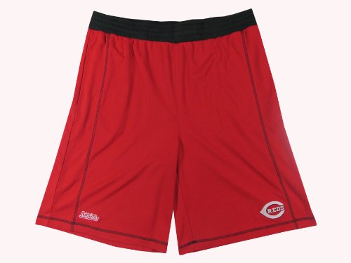 MLB Cincinnati Reds Adult 2 Pocket Shorts, Red, Large