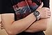 Voeons Mens Watches Chronograph Silver Stainless Steel Black Big Dial Quartz Wristwatch