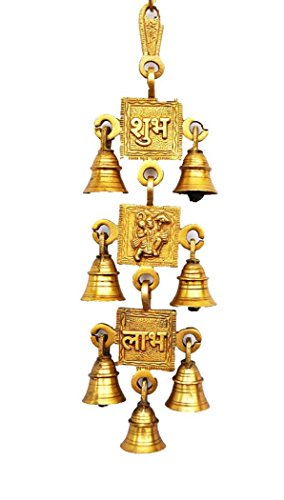 Odishabazaar Jai Shree Ram Labh-Hanuman Decorative Bells hanging