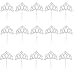 JANOU Tiara Silver Glitter Cake Topper Cupcake Picks Crown Cake Decoration for Wedding Birthday Baby Shower Party Pack 20pcs
