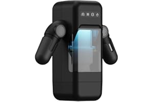 JITEM Robot-Shaped Men's Fitness Equipment with Stand, Multi-Frequency Telescopic Rotation, and Intelligent Heating(Color:A)