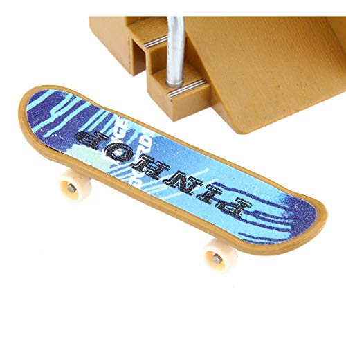 AODD Finger Board Skate Park Kit, 5pcs Skate Park Kit Ramp Parts, Mini Finger Skateboard Fingerboards Ultimate Parks with2 Pcs Finger Boards, an Indoor Sport Suitable for All Ages - Thumbnail 4