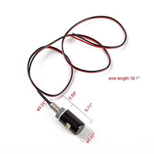 image for CZC AUTO 2PCS License Plate Light, License Tag Screw Bolt Lamp, 12V Wh