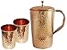 RoyaltyLane Ayurvedic Copper Water Pitcher - Set of 2 Water Glasses and 1 Jug - Capacity 1.6 Liters