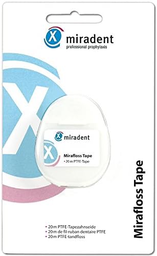 Mirafloss Tape Dental Floss 20 m Pack of 3 x 20 m