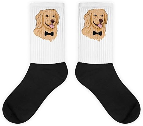 The Jazzy Panda Men’s Golden Retriever Socks | Funny Dog Sock