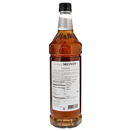 Monin Cinnamon Syrup, Sweet and Spicy Taste of Cinnamon, Versatile