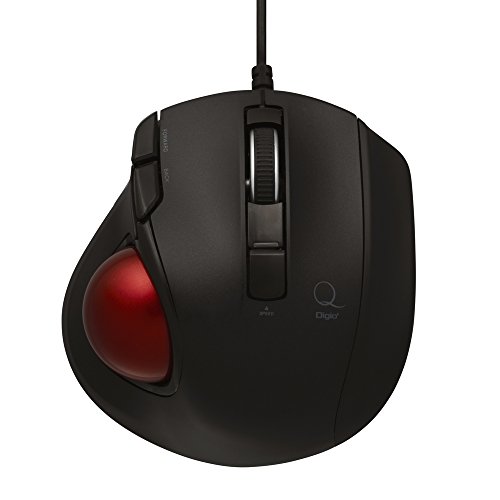Nakabayashi Co,Ltd. Digio2 Wired Trackball 5 Button (Black)