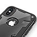 Zizo Proton 2.0 Series Compatible with iPhone X Case Military Grade Drop Tested with Tempered Glass Screen Protector iPhone Xs Case Black Clear