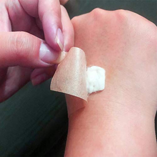 Zehhe 6 Rolls Tan Micropore Tape Breathable Adhesive Gauze Bandage Tape for First-Aid Surgical Incisions Wound Care etc, 1 Inch x 10 Yards,Flexible Stretch Water Resistant