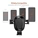 TORRAS Cell Phone Holder for Car, Auto-Clamping Air Vent Car Mount Holder Cradle, Black