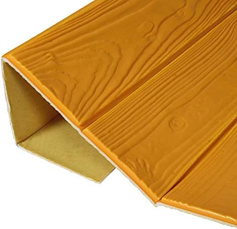Jhyhome 10 pieces of wood grain three-dimensional living room TV background wall anti-collision self-adhesive foam wall stickers, wood grain 7