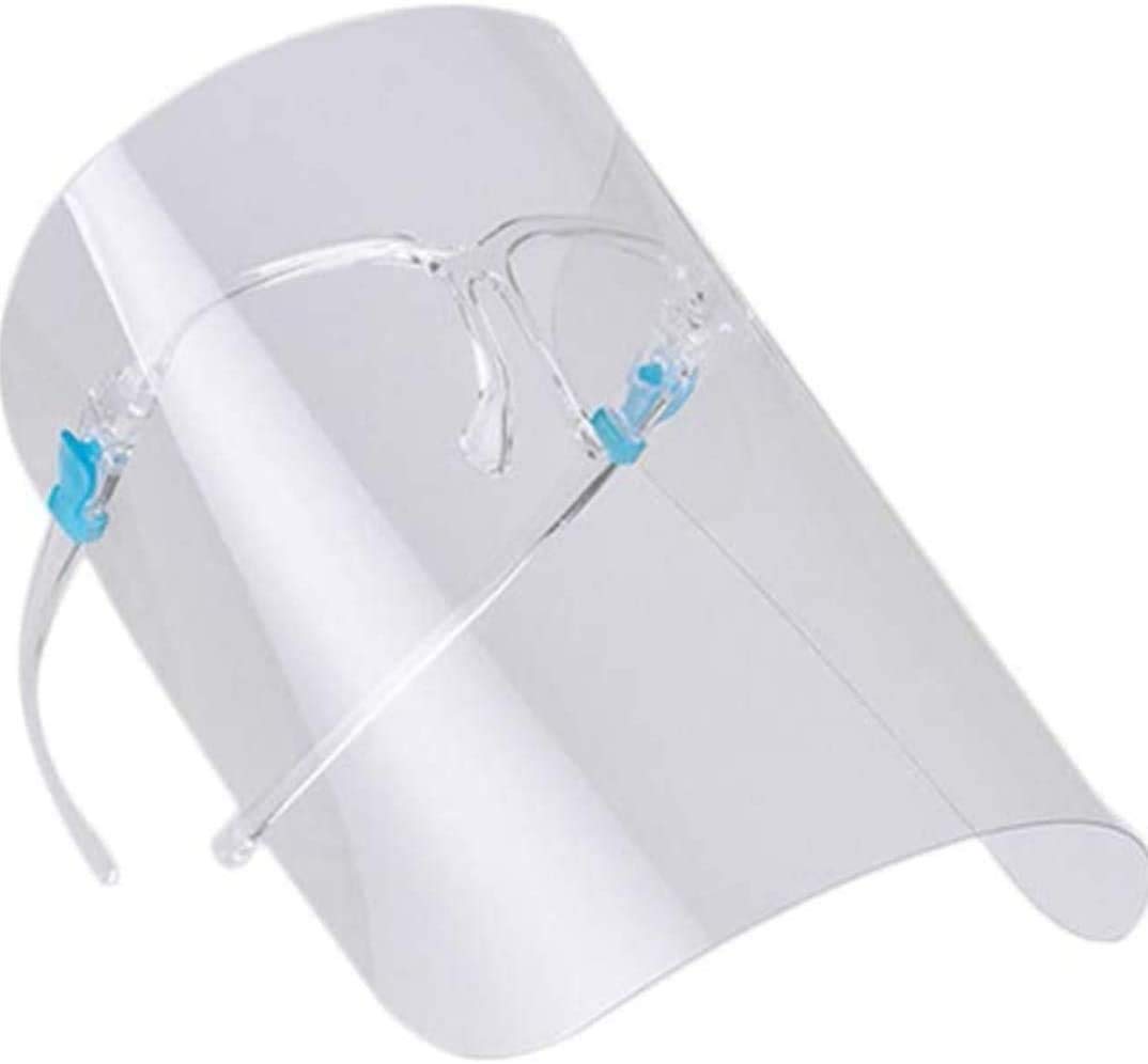 2 UR DOOR Full Face Protector Shield Visor with Glasses Frame Light Weight Splash Shield. Comfortable Business Visors with Glasses Anti Fog- UK SELLER & STOCK (10)