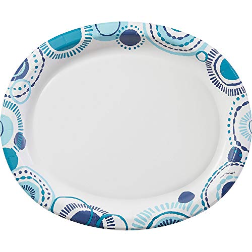 Oval Paper Plates. Premium 12 5/8 x 10Inch Paper