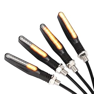 Yizhet Knipperlichten 12 Volt voor Motorfiets LED Richtingaanwijzers Vloeiende Universele Waterdichte Indicator met…