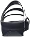 FitFlop Women's Superjelly Twist Flip Flop, Black, 8 M US