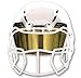 EliteTek Color Football Visor, fits Most Helmet Brands, Black Gold