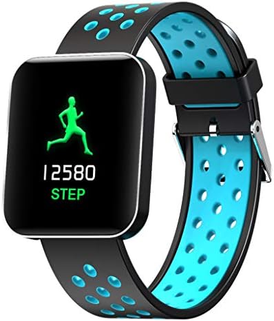 Sports Smart Watch Compatible Music Control Activity Smart Bracelet Fitness Tracker Waterproof Watch with Heart Rate Blood Pressure Pedometer Calories Wristband for Men Women Kids Yesmile Black