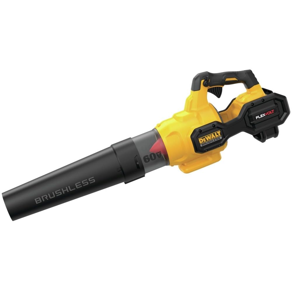 Photo 1 of (used)(see all images) DEWALT 60V MAX* FLEXVOLT Leaf Blower, Cordless, Handheld, 125-MPH, 600-CFM, Tool Only (DCBL772B)