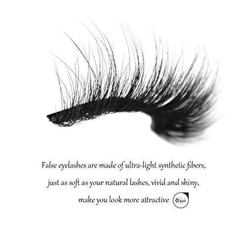 image for Fake Eyelashes Wenida 3 Pairs Professional Handmade Reusable 3D Soft D
