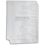 TreeSeek 15 Generation Pedigree Chart | 10 Pack | Blank Genealogy Forms for Family History and Ancestry Work