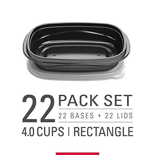 Rubbermaid TakeAlongs Food Storage Containers, Set of 22 (44 Pieces