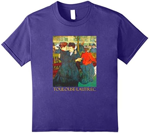 Kids Two Women Waltzing (1892) by Henri de Toulouse-Lautrec 12 Purple