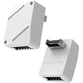 EZDIY-FAB USB 3.2 Gen 2 Type-E 90 Degree Adapter, USB-C Header, White-STD | Motherboard USB-C Header Converter, Type-E Male to Female, 90&deg; Front Panel Cable Routing, 10Gbps/20Gbps Support