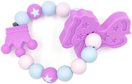 Baby Teething Bracelet,Baby Teether Toys,Colorful Teething Beads and Teething Jewlery Bracelet Teether for Molars Silicone Teether Hand Teething Help Teether Ring Teeth Toys for Babies