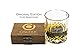 Whiskey Stones - Gift Set of 9 Pure Soapstone Chilling Rocks With Velvet Freezer Carrying Pouch | Reusable Ice Cubes | Prevents Water Dilution |Packed in Decorative High Quality Wood Souvenir Box