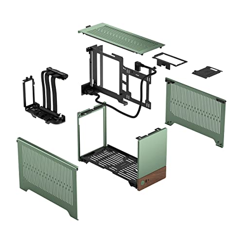 Fractal Design Terra Jade - Wood Walnut Front Panel - Small Form Factor - Mitx Gaming Case – Pcie 4.0 Riser Cable – Usb Type-C - Anodized Aluminum Panels - View 22