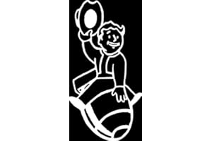 KODIAKE Vault Boy Rodeo WHITE Vinyl Car/Laptop/Window/Wall Decal