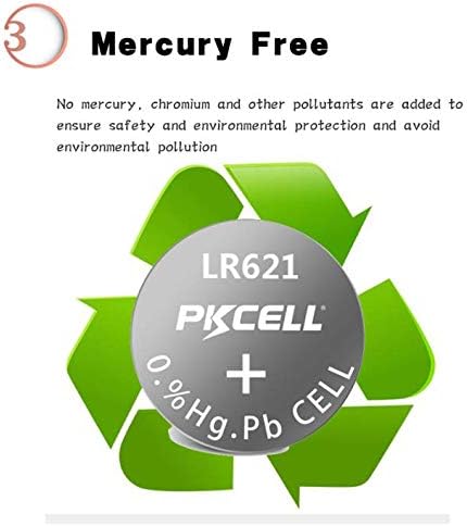 30PCS Ag1 Watch Batteries, PKCELL SR621SW AG1 364 363 LR621 1.5V Button Cell Watch Batteries - Image 4