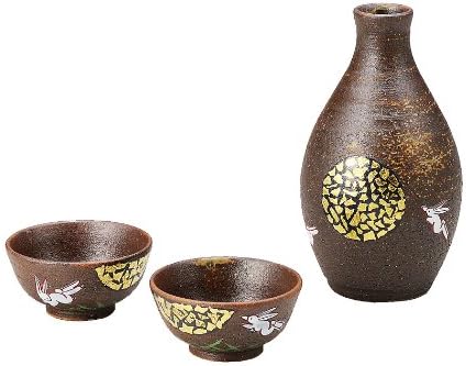 Kutani evening drink assortment moon rabbit boxed / traditional craft K3-1229