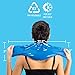 Neck Cold Pack - Reusable Therapeutic Ice Packs - Physical Therapy Gel Wraps for Necks & Shoulders - Flexible Pain Wrap