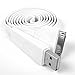 BooCoo USB 30 Pin 2.0 Fast Data Sync Charger Cord for iPhone 4 / 4s, iPad, iPod,  3-Feet, White