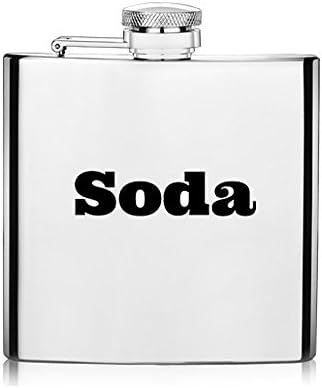Flask - Funny 6oz Stainless Steel Disguise Liquor Drinking Flask - Choose from 6 Styles (Soda)