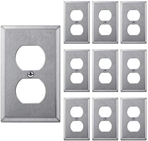 Industrial 1 Gang Wall Plate, 304SS Corrosion-Resistant Outlet Cover