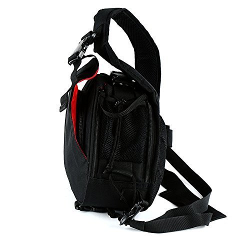 Sac pour Appareil Photo, Pbreack Sac à dos Housse de transport antichoc sac appareil photo reflex sac en bandoulière sac en bandoulière noir