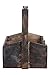 Dwellbee (Antique Walnut Rustic Wood Utensil Holder and Gardening Tote