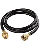SHINESTAR 5 Feet Propane Extension Hose Assembly for Distribution Tree 1 in x 20 Female Throwaway Cylinder Thread x 1inchx20 Male Throwaway Cylinder Thread - T and Y Connector