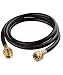 SHINESTAR 5 Feet Propane Extension Hose Assembly for Distribution Tree 1 in x 20 Female Throwaway Cylinder Thread x 1inchx20 Male Throwaway Cylinder Thread - T and Y Connector primary