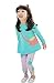 Theplus Girls Cartoon Printed Long Sleeve Tops & Leggings Pant Sets