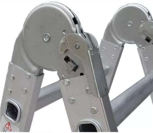 Escada articulada multifuncional de alumínio dobrável 4x5 degraus