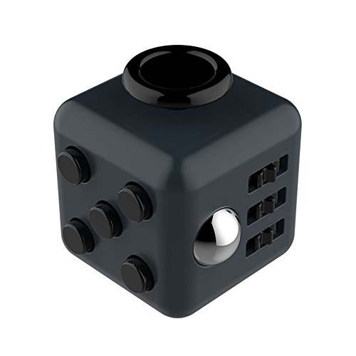 JOHN CABOT Fidget Cube Relieves Stress and Anxiety for Children and Adults (black)