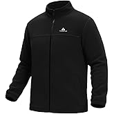 Pioneer Camp Fleece Jacket Men,Lightweight Full Zip Fleece Jacket Polar Windproof Winter Climbing Outwear Coat with Pocket