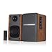 SINGING WOOD BT25 Active Bluetooth Bookshelf Speakers-2 RCA Input, Remote Control Wooden Enclosure – 50 Watts RMS (Beech Wood)thumb 1